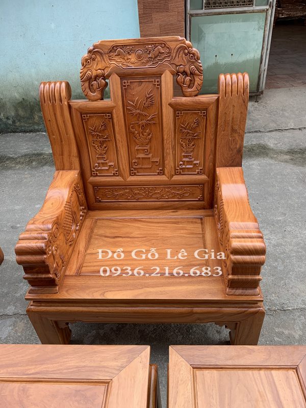 Bộ Âu Á chương voi tay nguyên khối gỗ Gõ Bộ Âu Á chương voi tay nguyên khối gỗ Gõ 15