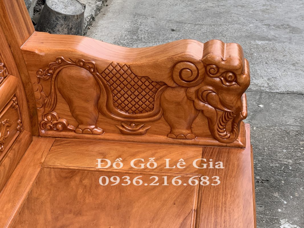 Bộ Âu Á chương voi tay nguyên khối gỗ Gõ Bộ Âu Á chương voi tay nguyên khối gỗ Gõ 18