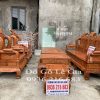Bộ Tần Thủy Hoàng cột 12 gỗ Gõ đỏ