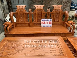 Bộ Tần Thủy Hoàng cột 12 gỗ Gõ đỏ Bộ Tần Thủy Hoàng cột 12 gỗ Gõ đỏ 19