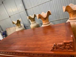 Án gian thờ chân dày 12 gỗ Gụ 7