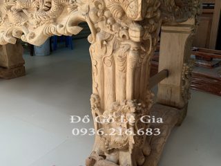 Sập Thờ Tứ Linh gỗ Gụ 7