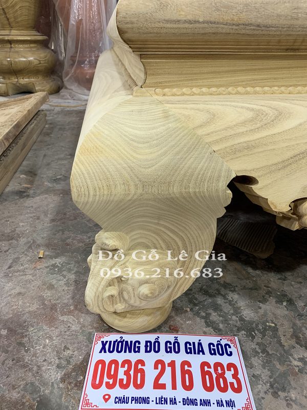 Sập Chân Quỳ gỗ Cẩm Vàng Sập Chân Quỳ gỗ Cẩm Vàng 15