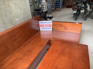 Bộ SoFa góc chữ L gỗ Gõ đỏ hàng tiêu dùng Bộ SoFa góc chữ L gỗ Gõ đỏ hàng tiêu dùng 5