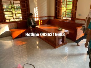 Bộ SoFa góc Chữ L gỗ Gõ đỏ ( A Thạo - Yên Lập, Phú Thọ) Bộ SoFa góc Chữ L gỗ Gõ đỏ ( A Thạo - Yên Lập, Phú Thọ) 5