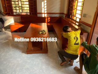 Bộ SoFa góc Chữ L gỗ Gõ đỏ ( A Thạo - Yên Lập, Phú Thọ) Bộ SoFa góc Chữ L gỗ Gõ đỏ ( A Thạo - Yên Lập, Phú Thọ) 4