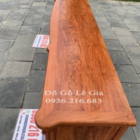 Kệ Louis Hoa Hồng gỗ Hương hàng dày dài 260*50*81 Kệ Louis Hoa Hồng gỗ Hương hàng dày dài 260*50*81 10