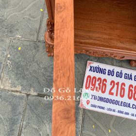 Kệ Louis Hoa Hồng gỗ Hương hàng dày dài 260*50*81 Kệ Louis Hoa Hồng gỗ Hương hàng dày dài 260*50*81 11
