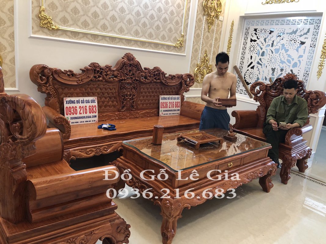 Bộ Hoàng Gia V4 gỗ Hương ( A Tuyến - Quảng Ninh) 8