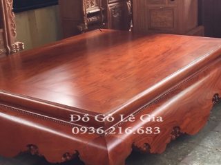 Sập Chân Quỳ gỗ Hương đá tuyển chọn 6