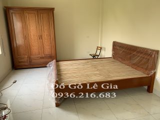 Giường gỗ Xoan Đào KT 180*200 ( AC Đông Việt - Hà Nội) 7