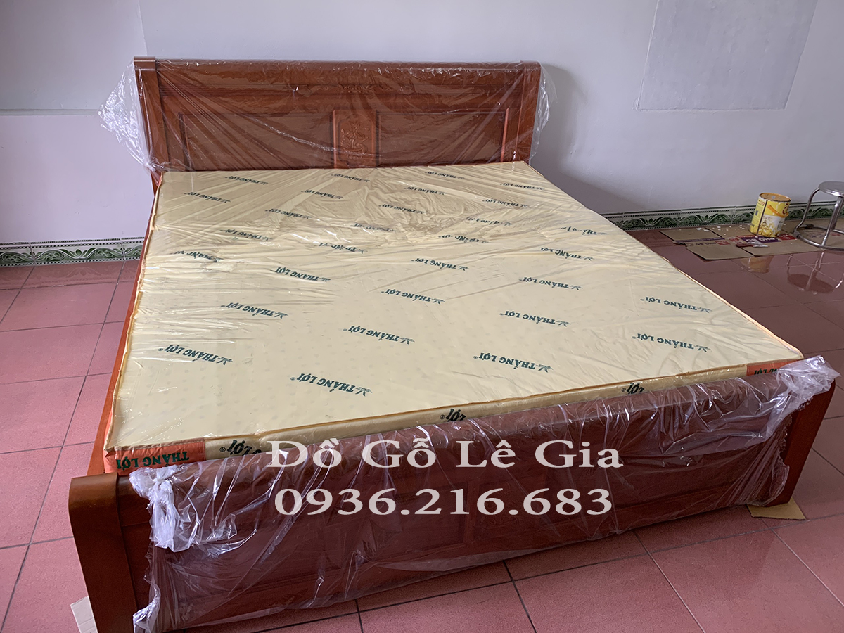 Giường gỗ Xoan Đào KT 180*200 ( AC Đông Việt - Hà Nội) 8
