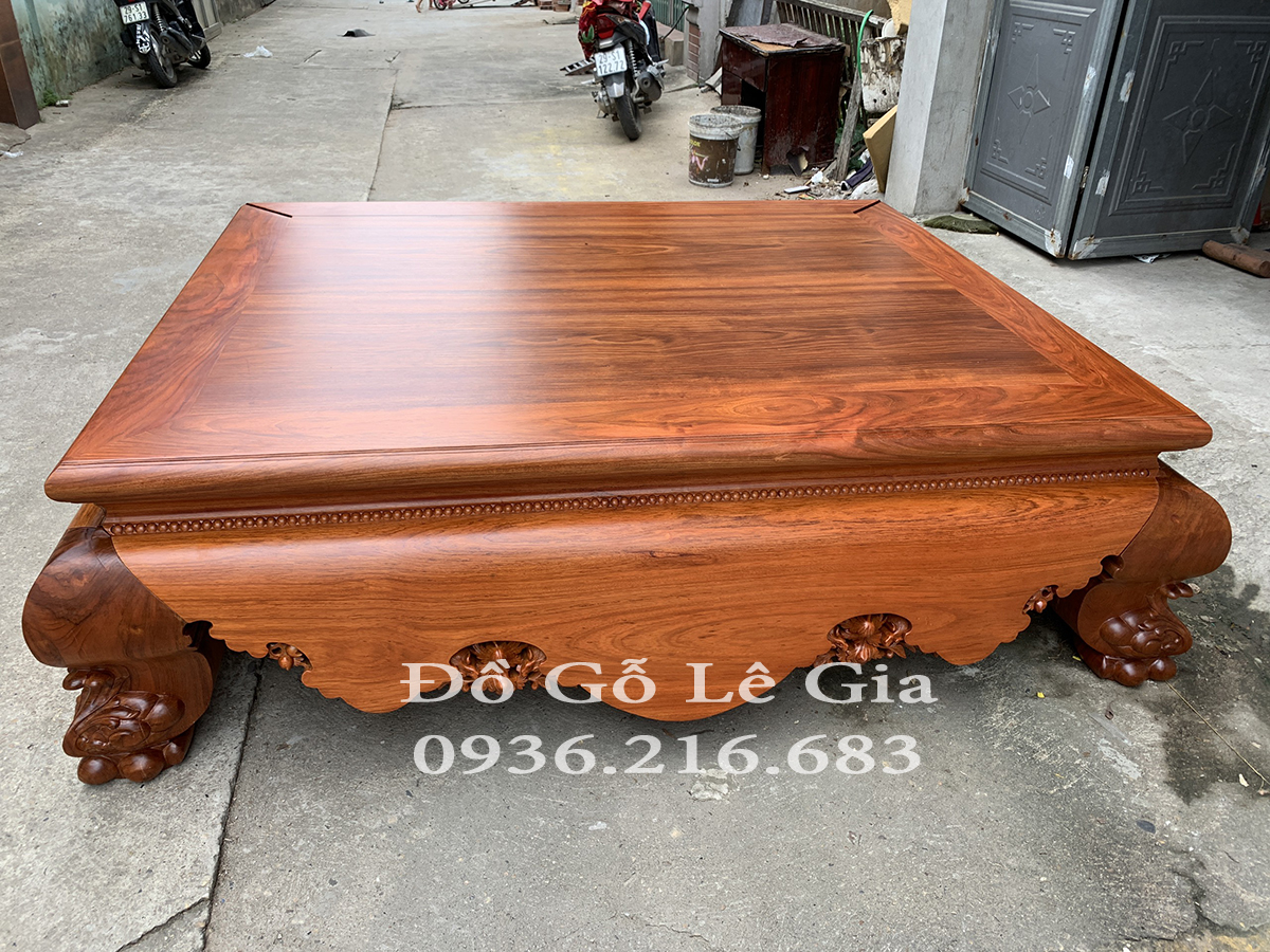 Sập Chân Quỳ gỗ gõ tuyển chọn vân gỗ 14