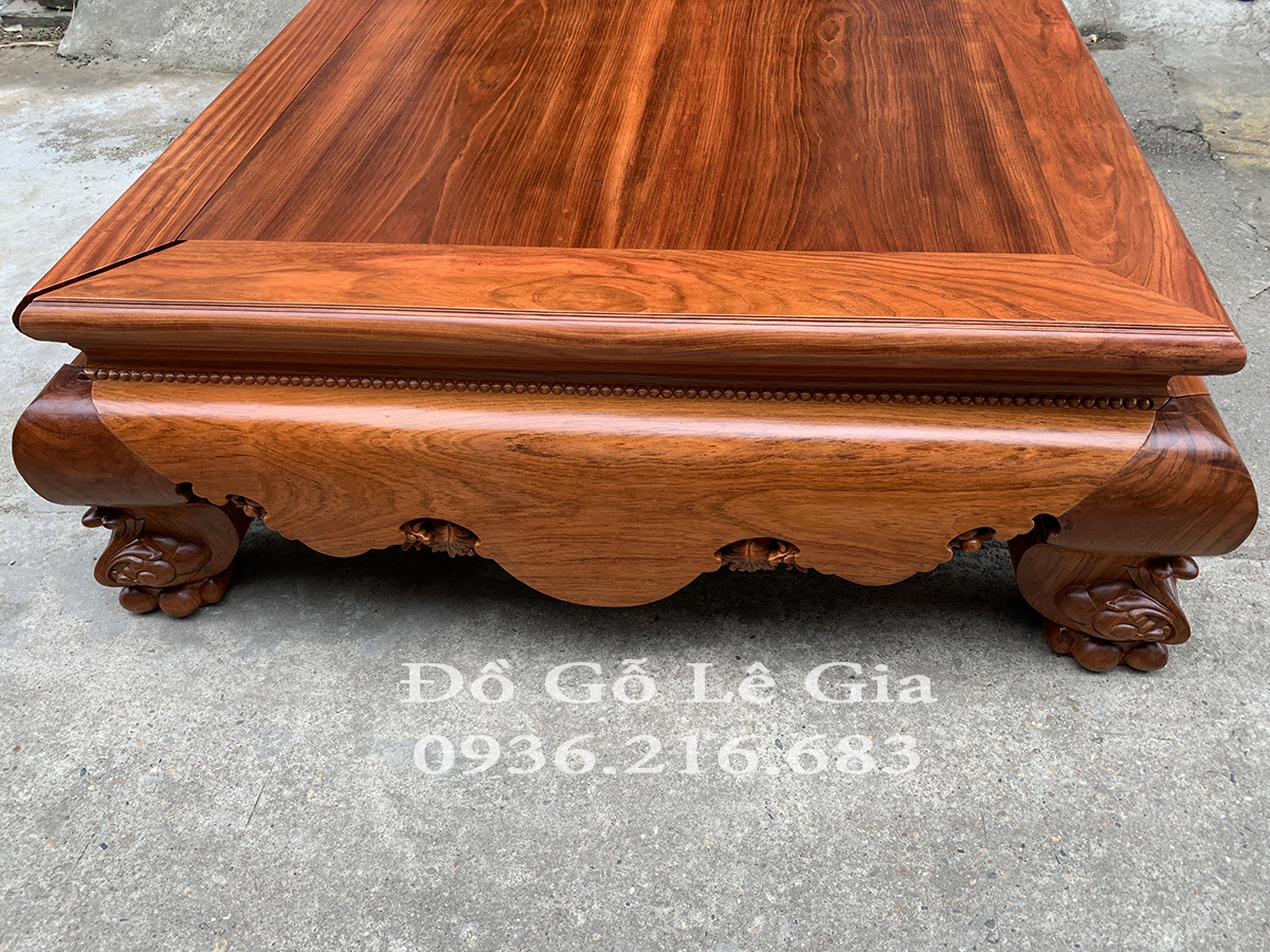 Sập Chân Quỳ gỗ gõ tuyển chọn vân gỗ 15