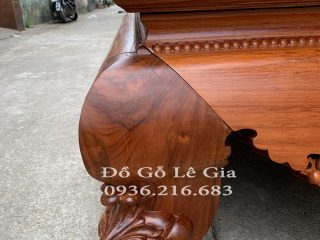Sập Chân Quỳ gỗ gõ tuyển chọn vân gỗ 9