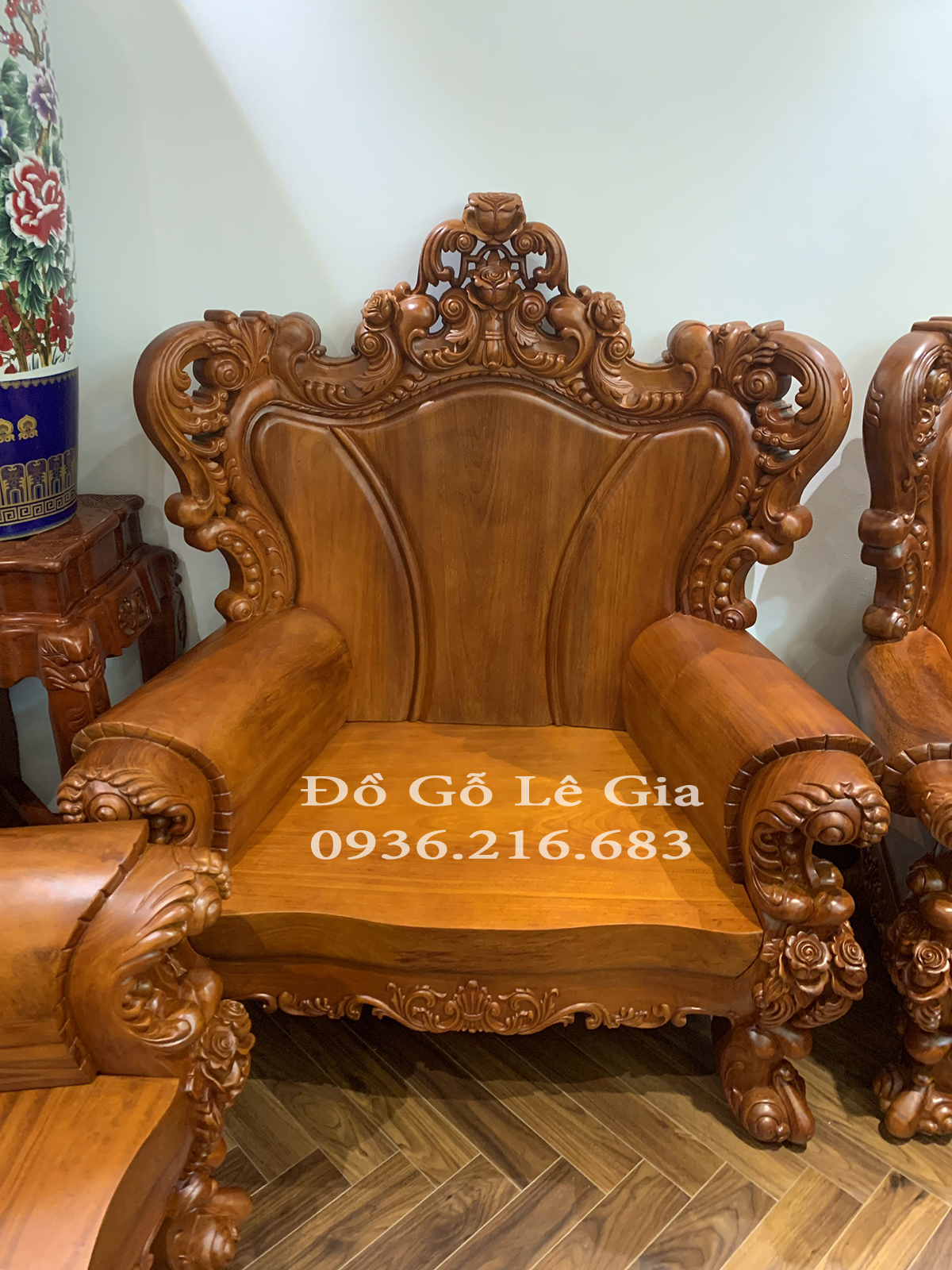 Bộ Hoàng Gia V10 gỗ Gõ đỏ ( A Thịnh - Hà Nội) 17