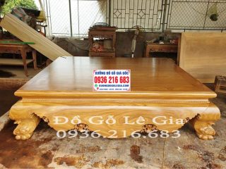 Sập Chân Quỳ gỗ Cẩm Vàng 9