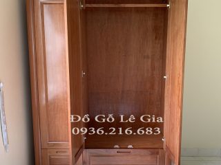 Tủ Áo 3 cánh 2 buồng gỗ Xoan Đào ( AC Đông Việt - Hà Nội) 5