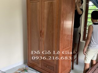 Tủ Áo 2 Buồng gỗ Xoan Đào ( AC Đông Việt Hà Nội) 5