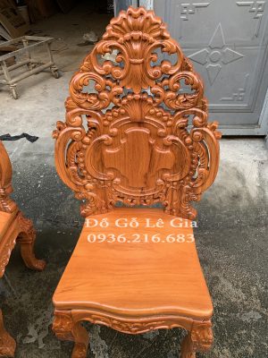 Bộ Bàn Ăn Nguyên Khối Gỗ Gõ đỏ 14