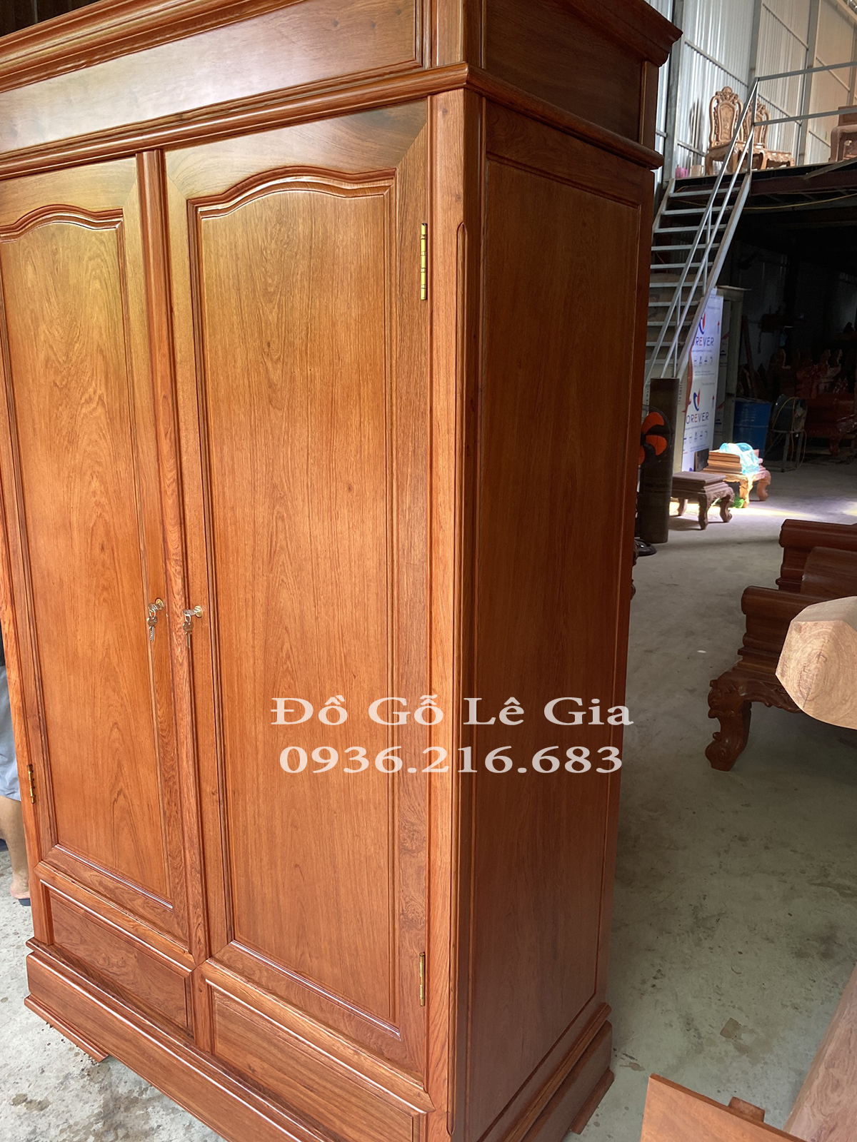 Tủ áo 2 cánh gỗ hương đá hàng tuyển chọn ( chị Hương Hà Nội ) 9
