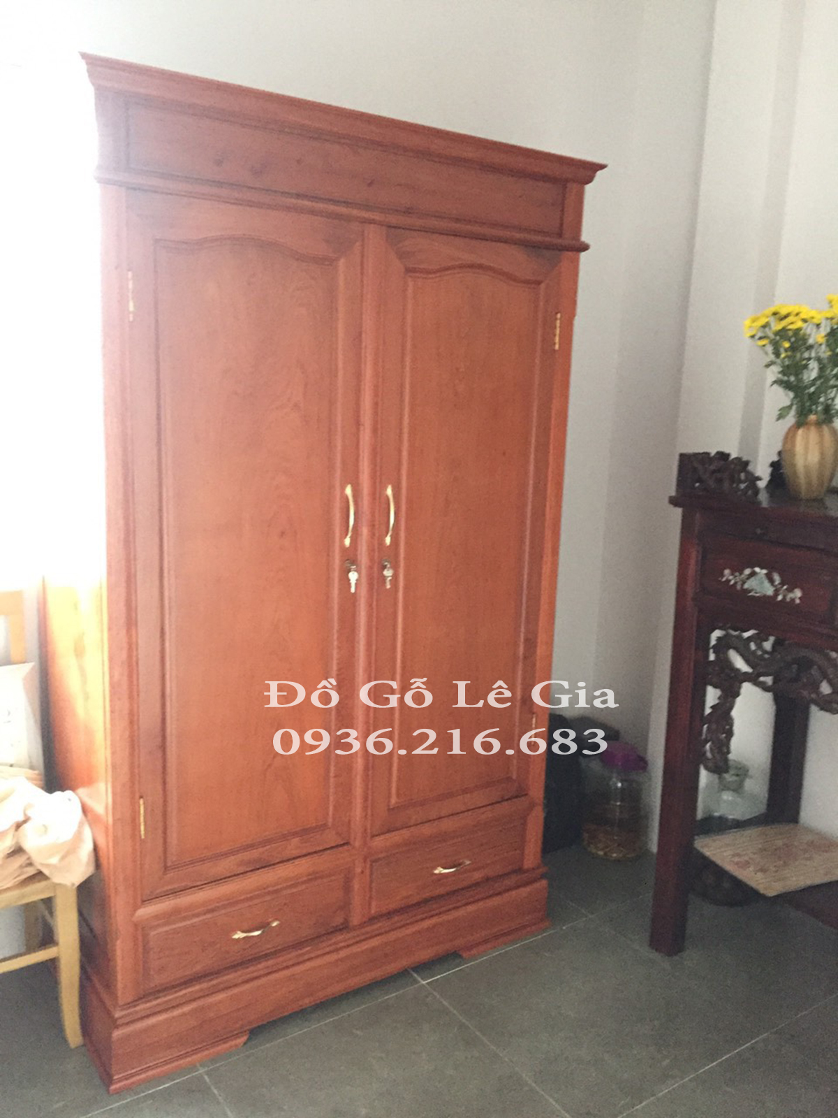 Tủ áo 2 cánh gỗ hương đá hàng tuyển chọn ( chị Hương Hà Nội ) 14