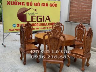 Bộ Bàn Ăn 6 Ghế Louis Hoa Hồng Bộ Bàn Ăn 6 Ghế Louis Hoa Hồng 5