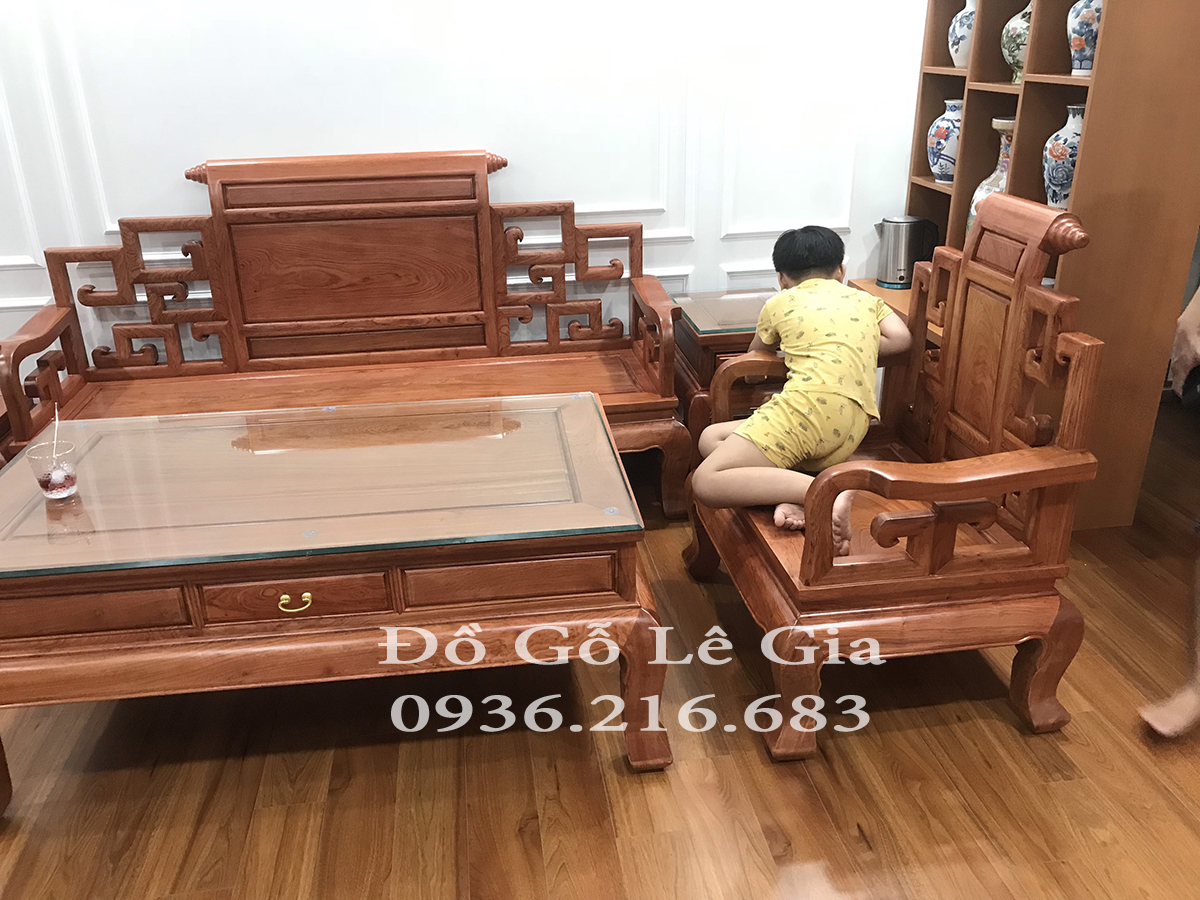 Bộ Sơn Thủy Chân dày 10cm gỗ Hương ( Chị Thủy - Thái Bình) 9