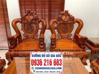 Bộ Nghê Phượng tay cột 14cm gỗ Hương Đá ( A Minh - Phú Thọ) Bộ Nghê Phượng tay cột 14cm gỗ Hương Đá ( A Minh - Phú Thọ) 9