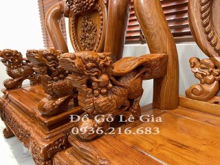 Bộ Nghê Phượng tay cột 14cm gỗ Hương Đá ( A Minh - Phú Thọ) Bộ Nghê Phượng tay cột 14cm gỗ Hương Đá ( A Minh - Phú Thọ) 12