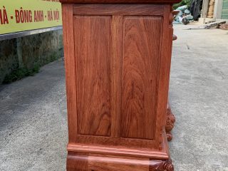 Kệ TiVi cột nho con sóc gỗ Hương đá 8