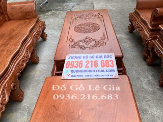 Bộ hoàng gia V4 6 món gỗ hương đá 7