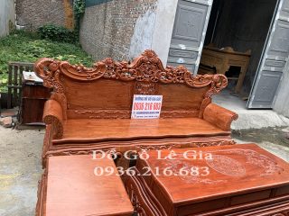 Bộ hoàng gia V4 6 món gỗ hương đá 5