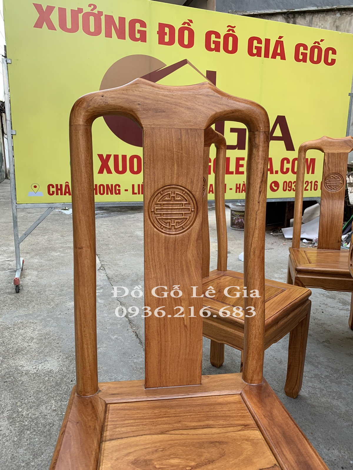 Bộ bàn ăn tròn 8 ghế chữ thọ Bộ bàn ăn tròn 8 ghế chữ thọ 13