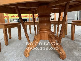 Bộ bàn ăn tròn 8 ghế chữ thọ Bộ bàn ăn tròn 8 ghế chữ thọ 9