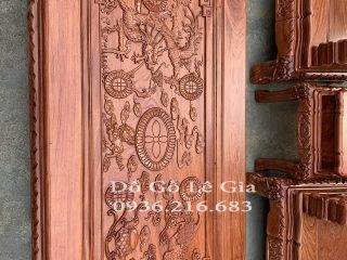 Bộ minh quốc voi chiến tay cột 12 gỗ hương đá Bộ minh quốc voi chiến tay cột 12 gỗ hương đá 7