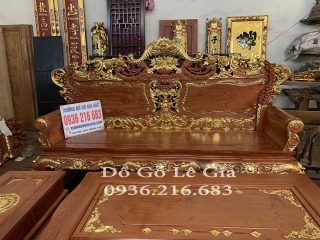 Bộ Hoàng Gia K5V2 Dát Vàng Gỗ Hương Đá Bộ Hoàng Gia K5V2 Dát Vàng Gỗ Hương Đá 5