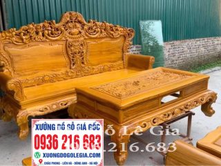 Bộ Hoàng Gia K5V2 Gỗ Cẩm Vàng Bộ Hoàng Gia K5V2 Gỗ Cẩm Vàng 7