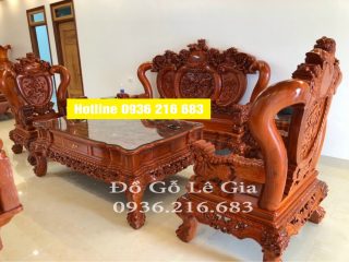 Bộ nghê phượng tay 14 gỗ hương đá Bộ nghê phượng tay 14 gỗ hương đá 4