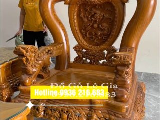 Bộ nghê phượng tay 16 gỗ cẩm vàng đục tay Bộ nghê phượng tay 16 gỗ cẩm vàng đục tay 5