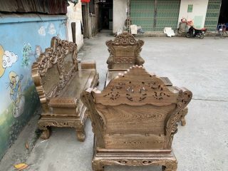 Bộ Hoàng Gia gỗ Mun đuôi Công siêu dày Bộ Hoàng Gia gỗ Mun đuôi Công siêu dày 7