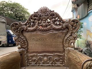 Bộ Hoàng Gia gỗ Mun đuôi Công siêu dày Bộ Hoàng Gia gỗ Mun đuôi Công siêu dày 5