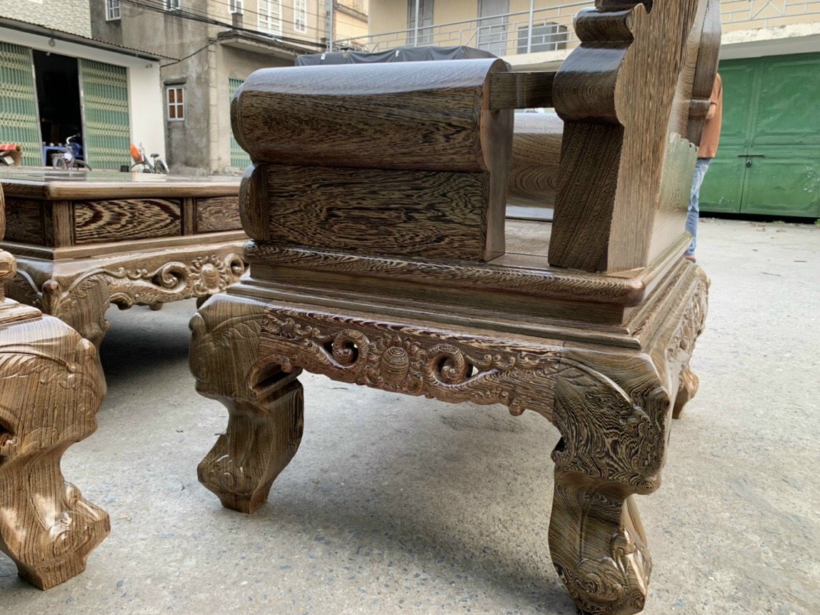 Bộ Hoàng Gia gỗ Mun đuôi Công siêu dày Bộ Hoàng Gia gỗ Mun đuôi Công siêu dày 14