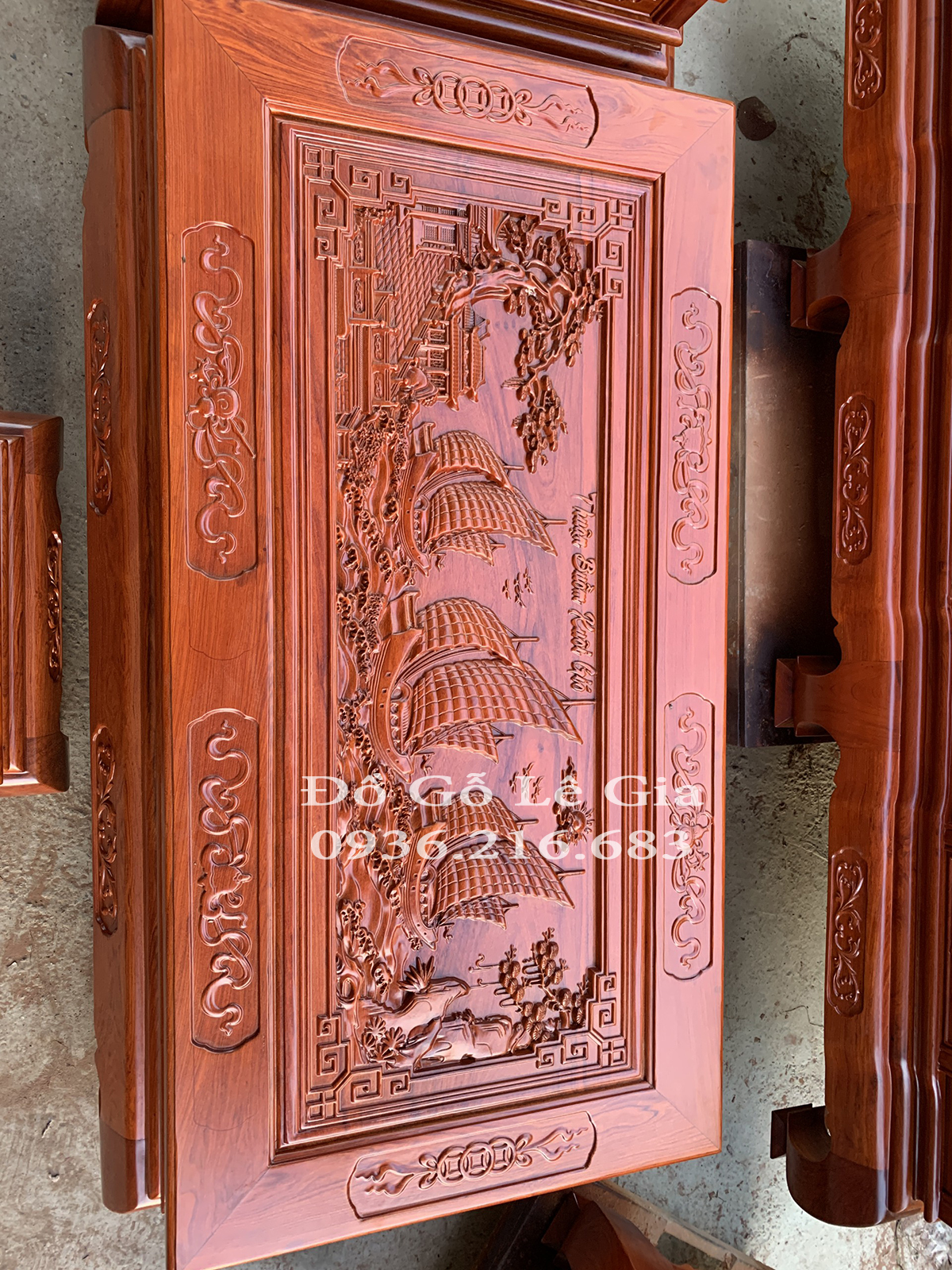 Bộ Tần Thủy Hoàng đục tay siêu vip gỗ Hương đá ( A Bảo Ninh Bình) 23