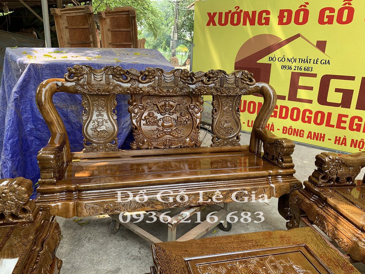 Bộ Minh Quốc Voi 10 món gỗ Mun ( Anh Tuấn - Lạng Sơn) 14