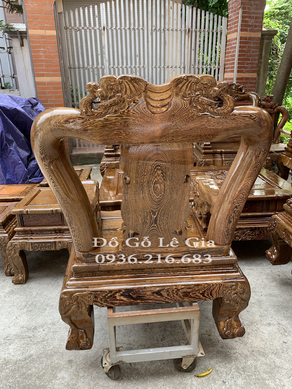 Bộ Minh Quốc Voi 10 món gỗ Mun ( Anh Tuấn - Lạng Sơn) 21