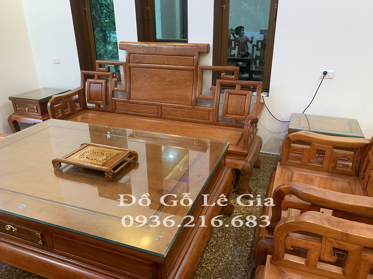 Bộ Sơn Thủy gỗ Hương đá 10 món A Đức Vĩnh Phúc 12