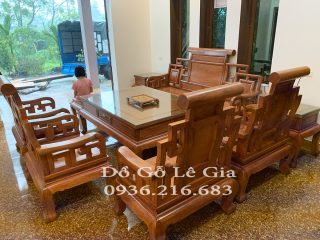 Bộ Sơn Thủy gỗ Hương đá 10 món A Đức Vĩnh Phúc 8