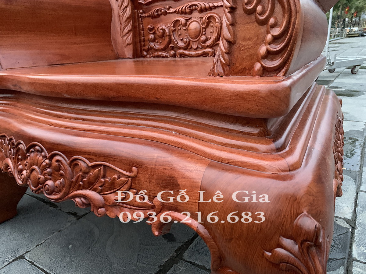 Bộ Hoàng Gia V5 Chân 16cm gỗ Hương đá ( Chú Phúc Nghệ An) 24