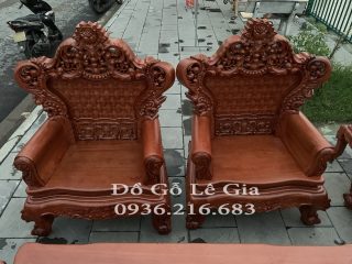 Bộ Hoàng Gia V5 Chân 16cm gỗ Hương đá ( Chú Phúc Nghệ An) 9